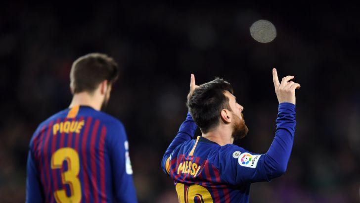 ליאו מסי עם ג'רארד פיקה