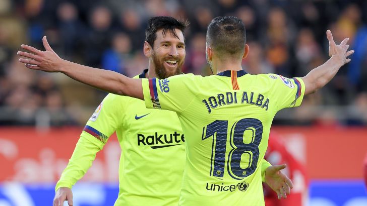 ליאו מסי, ג'ורדי אלבה