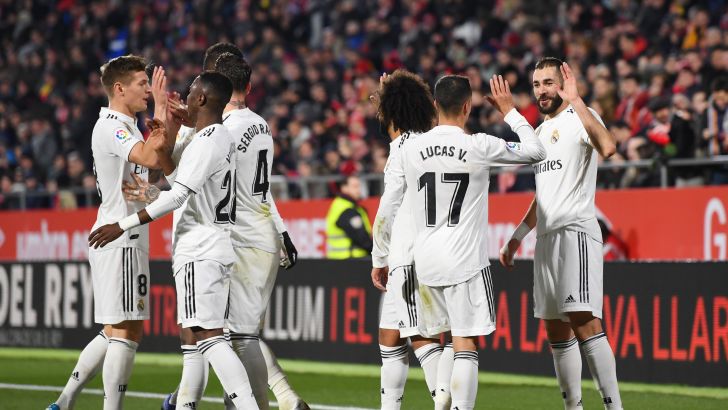 שחקני ריאל מדריד חוגגים