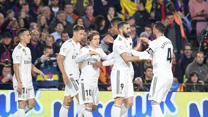 שחקני ריאל מדריד חוגגים