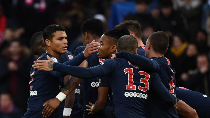 שחקני פאריס סן ז'רמן חוגגים