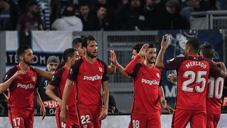 שחקני סביליה חוגגים