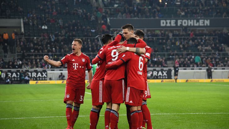 שחקני באיירן מינכן חוגגים