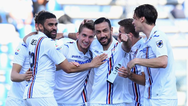 שחקני סמפדוריה חוגגים