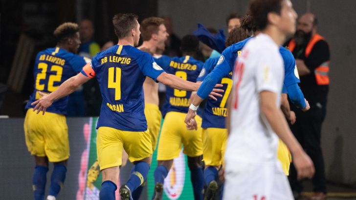 שחקני לייפציג חוגגים