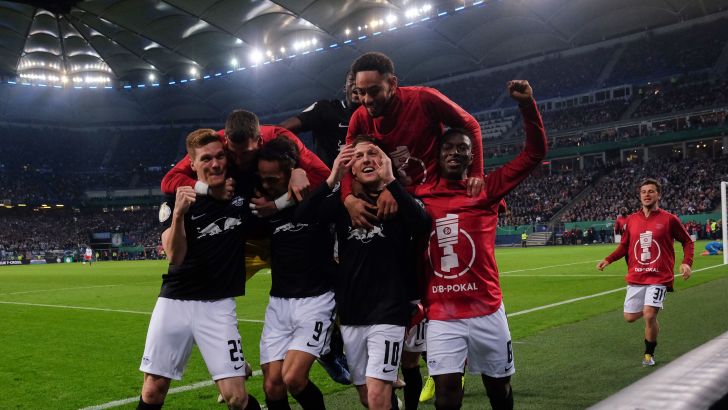 שחקני לייפציג חוגגים