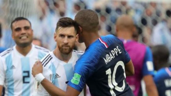 קיליאן אמבפה עם ליאו מסי