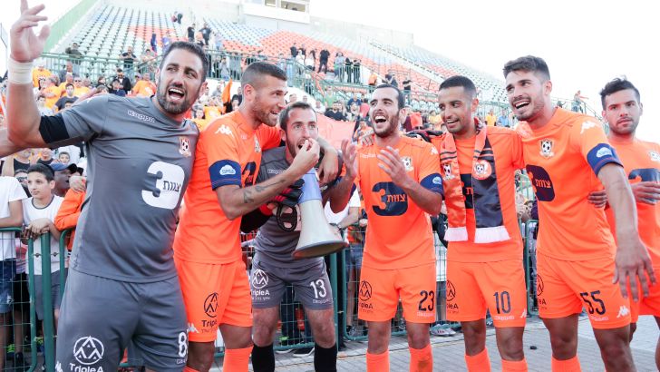 שחקני סקציה נס ציונה חוגגים