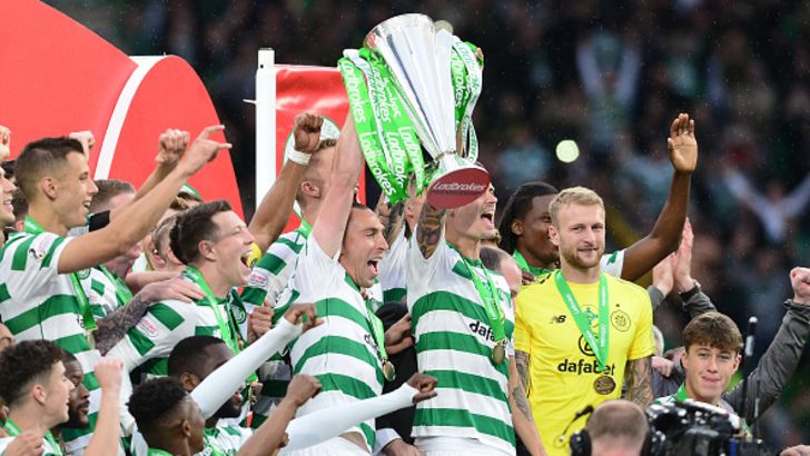 שחקני סלטיק חוגגים