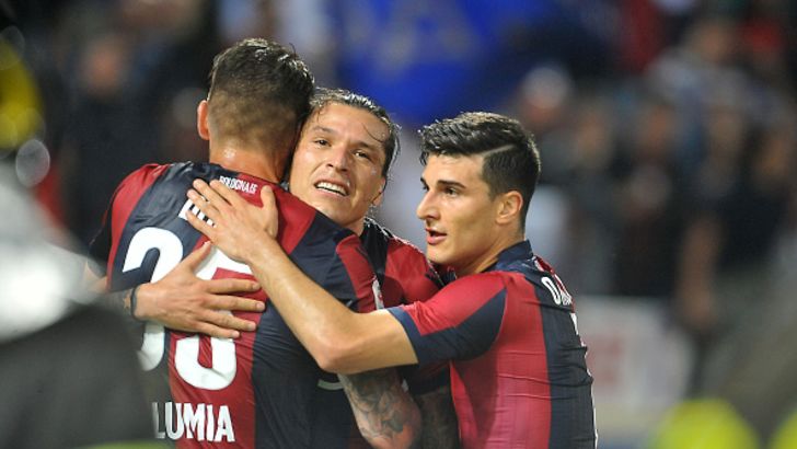 שחקני בולוניה חוגגים