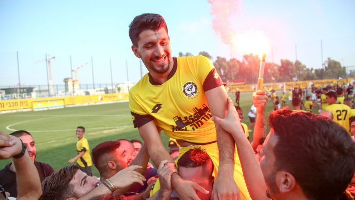 אלמוג כהן באימון מכבי נתניה