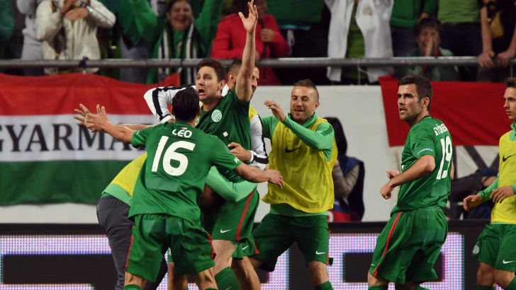 שחקני פרנצווארוש חוגגים