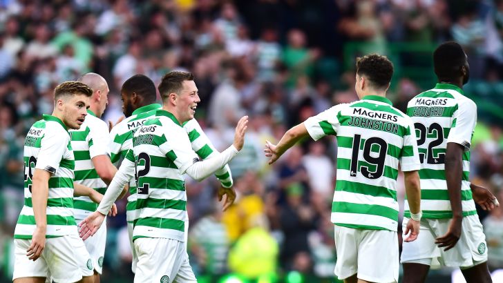 שחקני סלטיק חוגגים