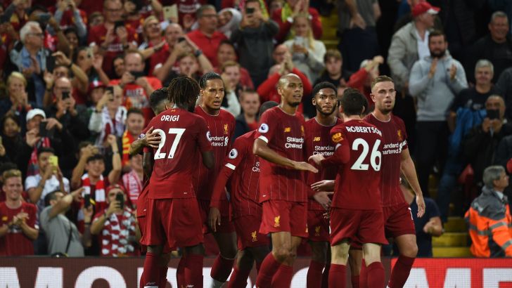 שחקני ליברפול חוגגים