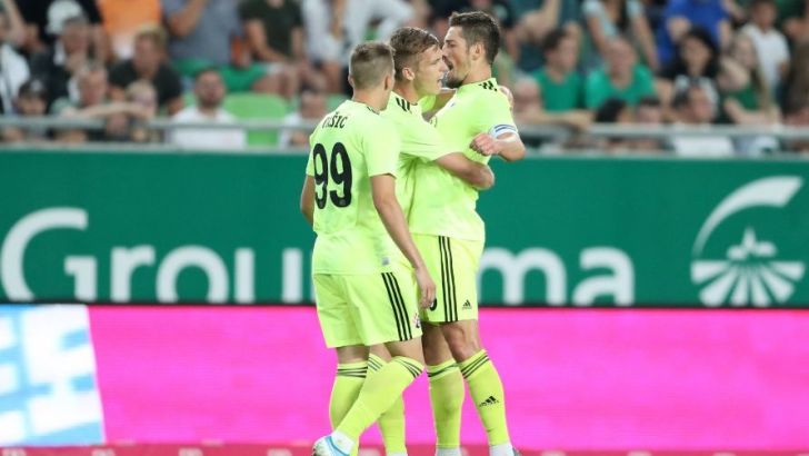 שחקני דינמו זאגרב חוגגים