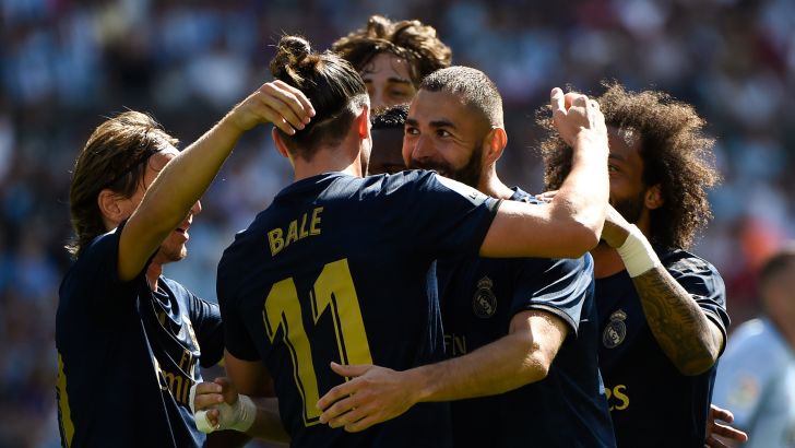 שחקני ריאל מדריד חוגגים