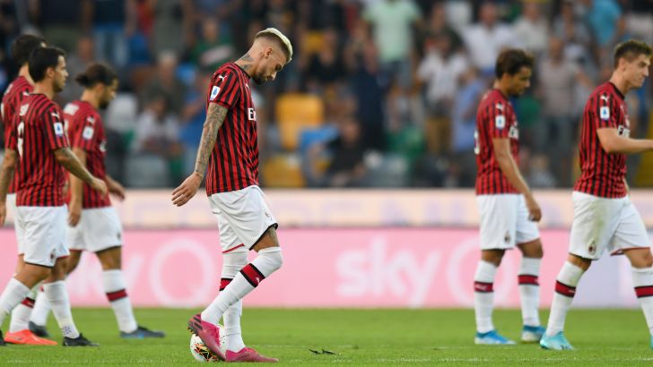 שחקני מילאן מאוכזבים