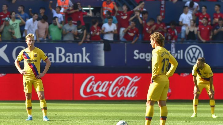 שחקני ברצלונה מאוכזבים