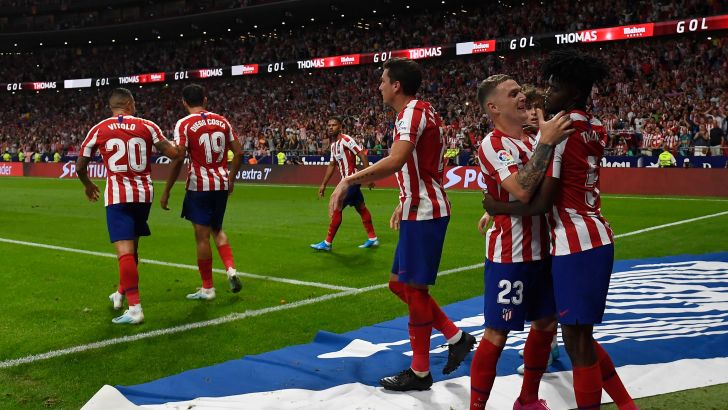 שחקני אתלטיקו מדריד חוגגים