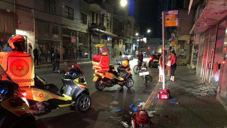 זירת האירוע בדרום תל אביב