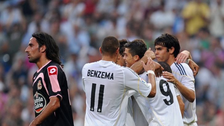 שחקני ריאל מדריד חוגגים