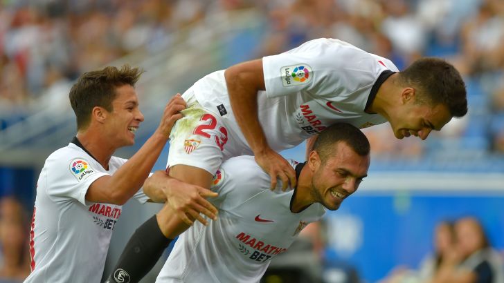 שחקני סביליה חוגגים