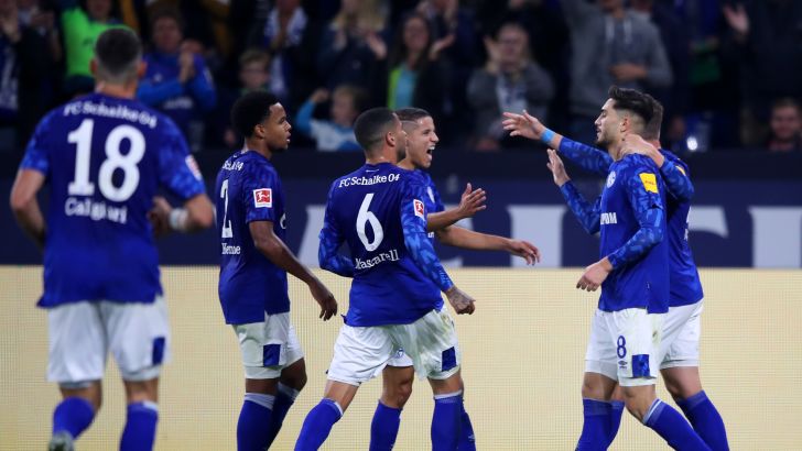 שחקני שאלקה חוגגים