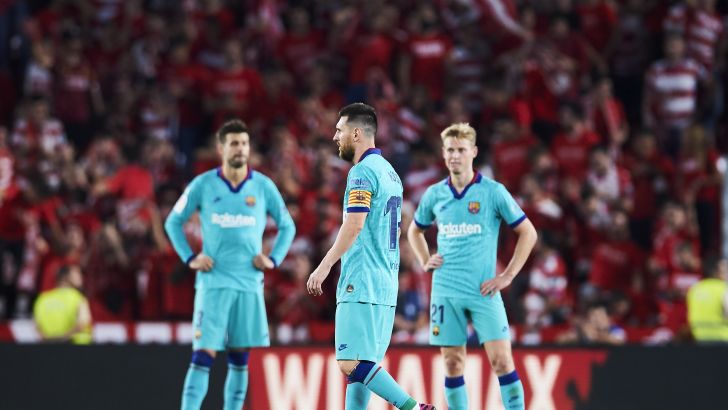 שחקני ברצלונה מאוכזבים