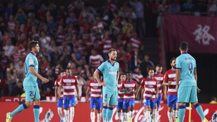 שחקני ברצלונה מאוכזבים