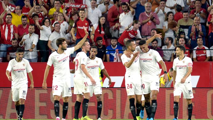 שחקני סביליה חוגגים