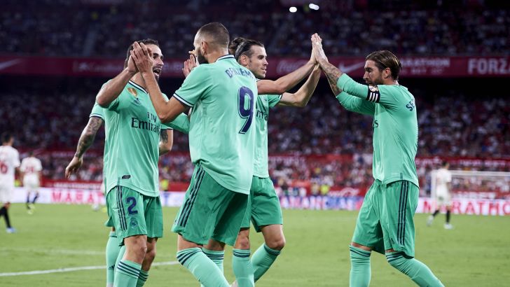 שחקני ריאל מדריד חוגגים