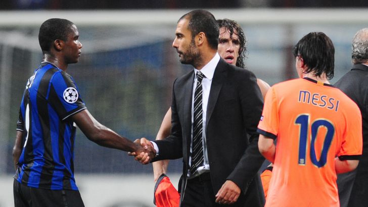 פפ גווארדיולה, ליאו מסי, קרלס פויול, סמואל אטו