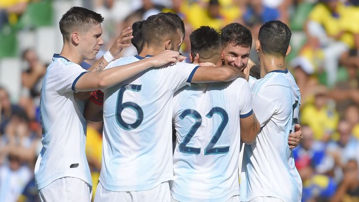 שחקני ארגנטינה חוגגים