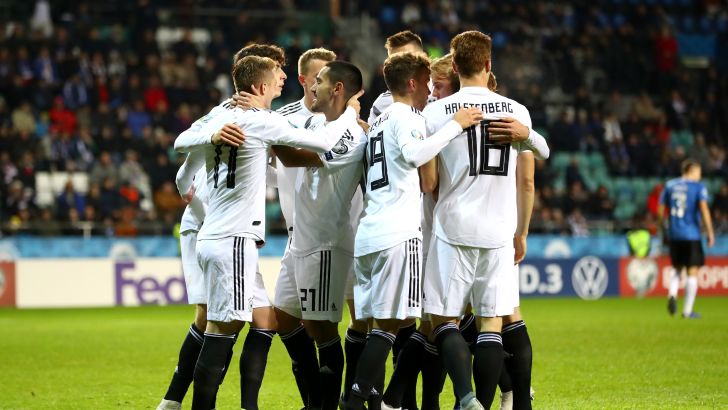 שחקני גרמניה חוגגים