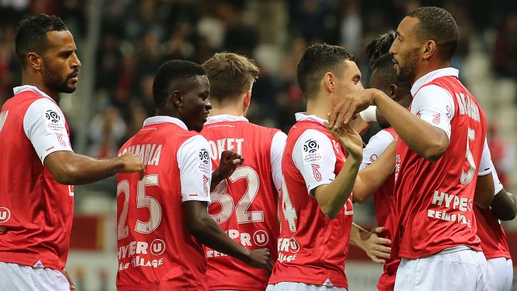 שחקני ריימס חוגגים