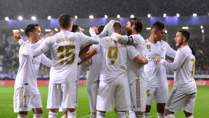 שחקני ריאל מדריד חוגגים