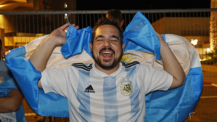 אוהד נבחרת ארגנטינה בתל אביב