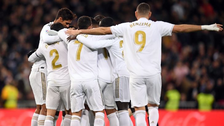 שחקני ריאל מדריד חוגגים