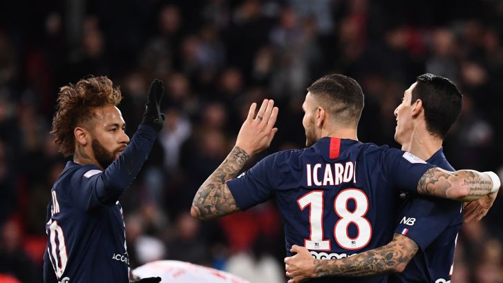 אנחל די מריה, מאורו איקרדי, ניימאר