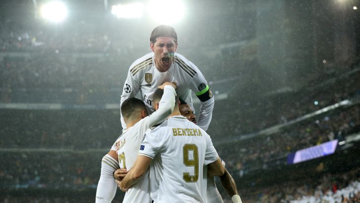 שחקני ריאל מדריד חוגגים