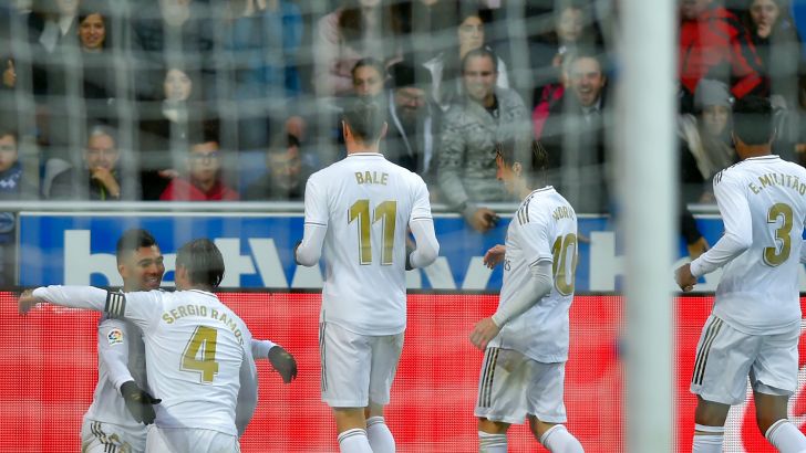 שחקני ריאל מדריד חוגגים