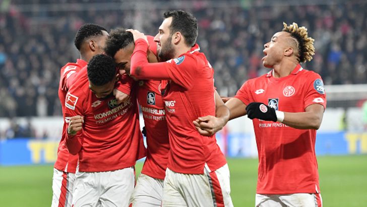 שחקני מיינץ חוגגים