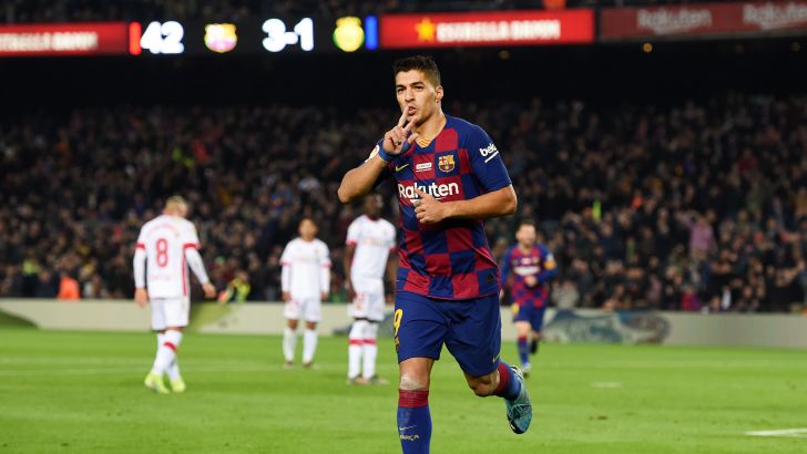 לואיס סוארס חוגג