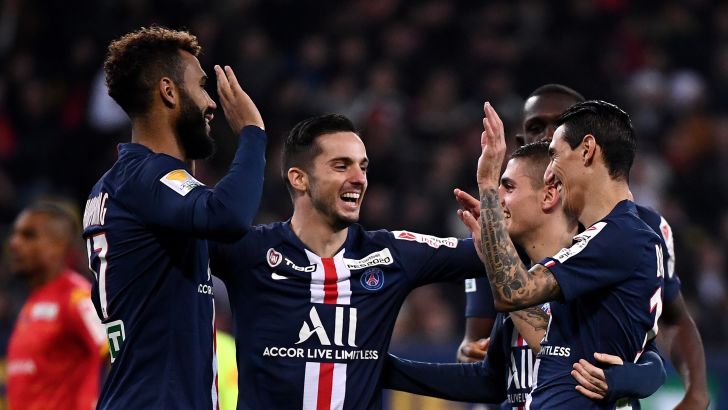 שחקני פריז סן ז'רמן חוגגים