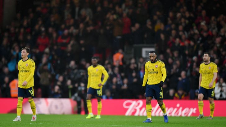 שחקני ארסנל מאוכזבים