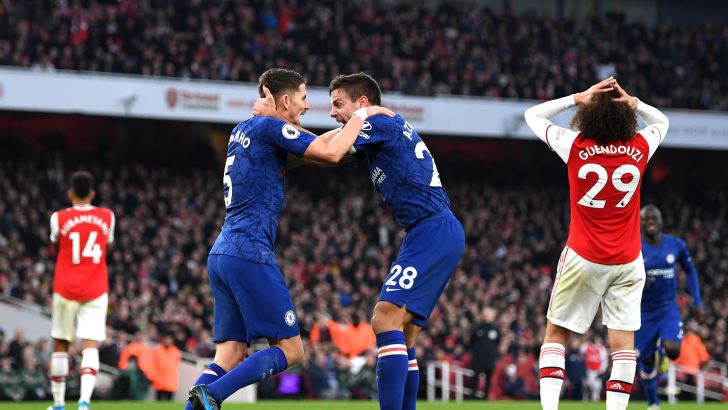 שחקני צ'לסי חוגגים