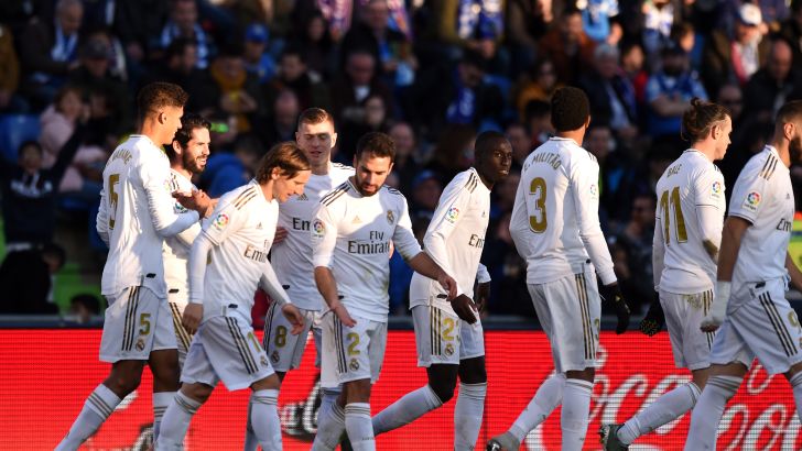 שחקני ריאל מדריד חוגגים