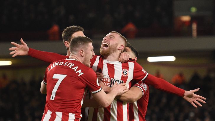 שחקני שפילד יונייטד חוגגים