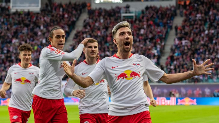 שחקני ר.ב. לייפציג חוגגים