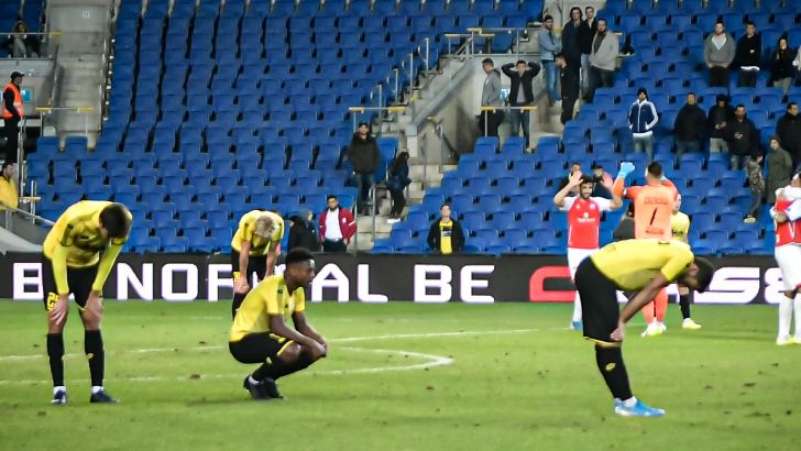 שחקני מכבי נתניה מאוכזבים